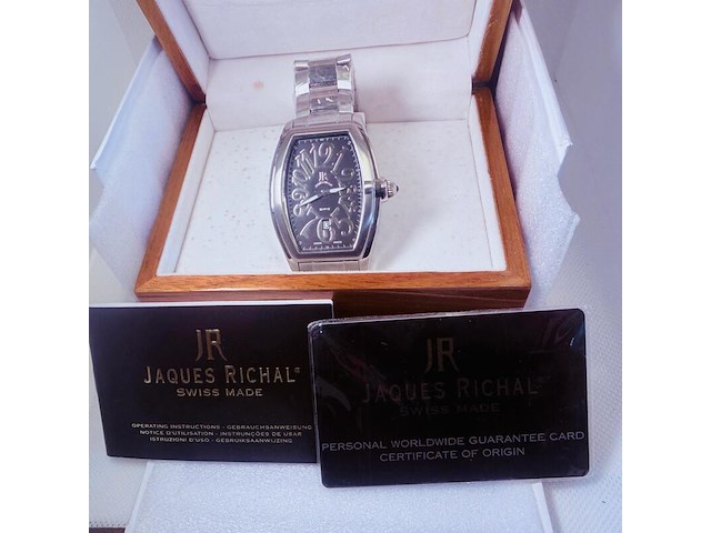 Jaques richal curvex 'moon' horloge - full set - afbeelding 5 van  11
