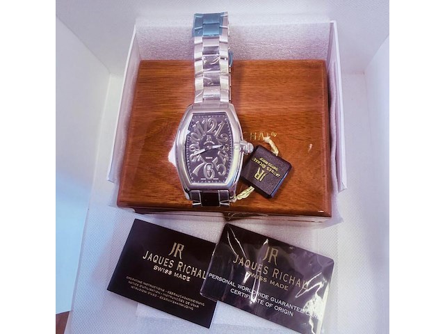 Jaques richal curvex 'moon' horloge - full set - afbeelding 6 van  11