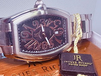 Jaques richal curvex 'moon' horloge - full set - afbeelding 8 van  11