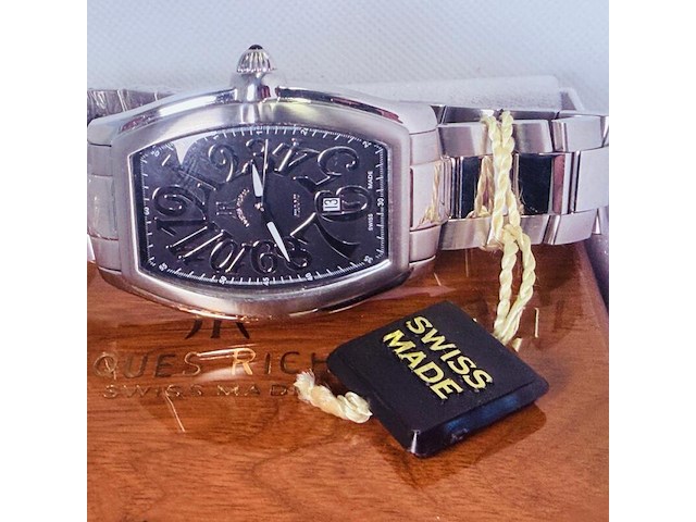 Jaques richal curvex 'moon' horloge - full set - afbeelding 9 van  11
