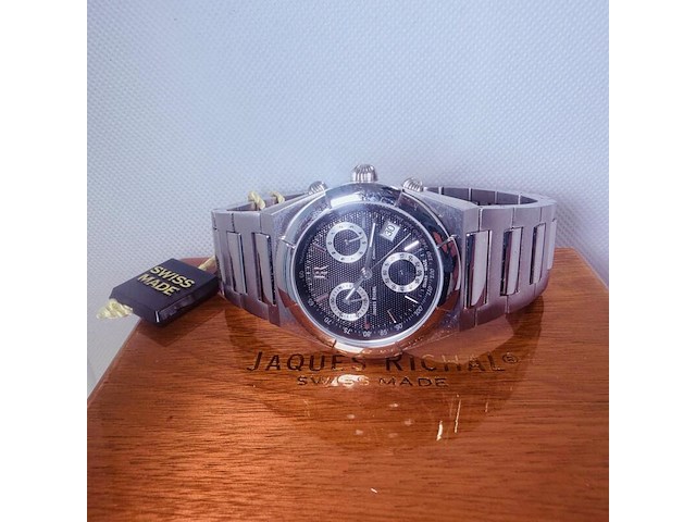 Jaques richal royal oak 'estoril' chronograph herenhorloge - full set - afbeelding 8 van  14
