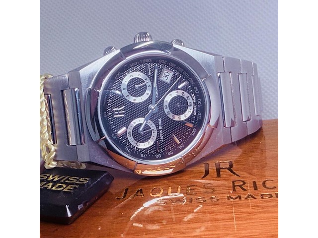 Jaques richal royal oak 'estoril' chronograph herenhorloge - full set - afbeelding 10 van  14