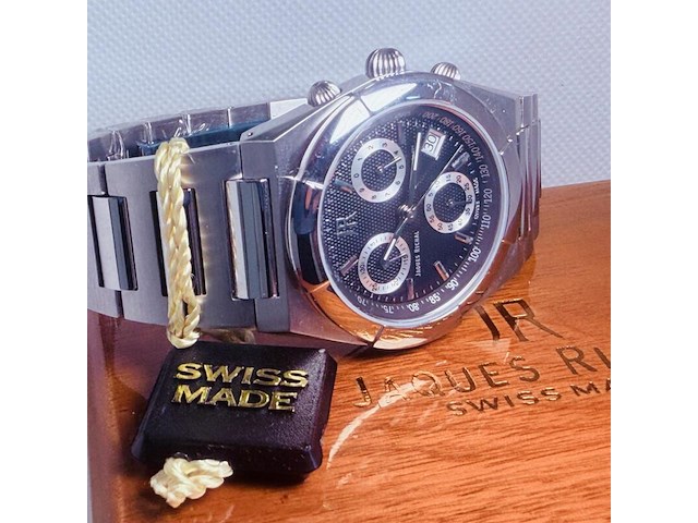 Jaques richal royal oak 'estoril' chronograph herenhorloge - full set - afbeelding 12 van  14