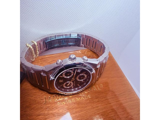 Jaques richal royal oak 'estoril' chronograph herenhorloge - full set - afbeelding 14 van  14