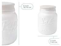 Jar salt & pepper shakers charmant decoratief mason jar-decor - afbeelding 3 van  4