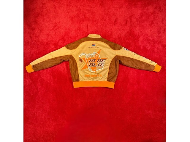 Jas bankzitters, ziggo dome world tour, beige, gedragen door matthyas het lam | maat xl - afbeelding 2 van  2