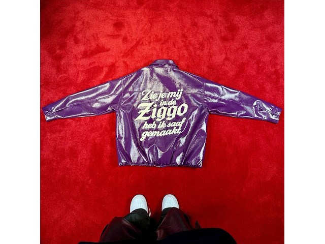 Jas, bankzitters, ziggo dome world tour, paars, gedragen door koen van heest | maat l - afbeelding 1 van  1