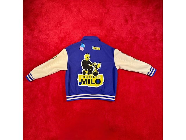 Jas, bankzitters, ziggo dome world tour, paars, gedragen door milo ter reegen | maat xl - afbeelding 2 van  2