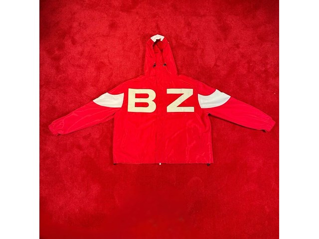 Jas, bankzitters, ziggo dome world tour, rood, gedragen door robbie van de graaf| maat l - afbeelding 1 van  2