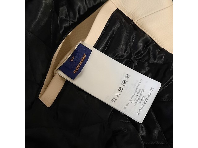 Jas, maat 52, louis vuitton, leather and nylon blouson - afbeelding 2 van  10
