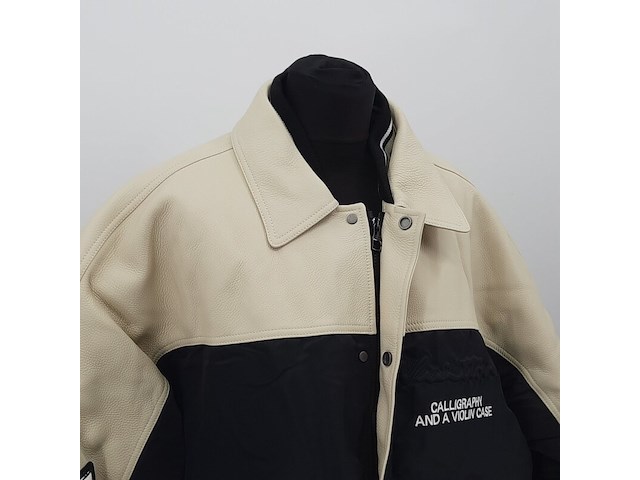 Jas, maat 52, louis vuitton, leather and nylon blouson - afbeelding 3 van  10