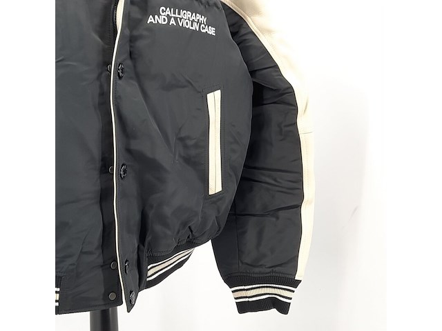 Jas, maat 52, louis vuitton, leather and nylon blouson - afbeelding 5 van  10