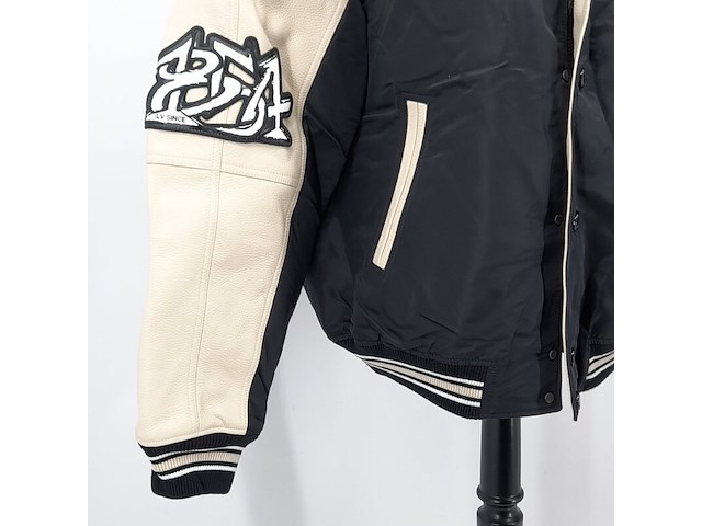 Jas, maat 52, louis vuitton, leather and nylon blouson - afbeelding 4 van  10