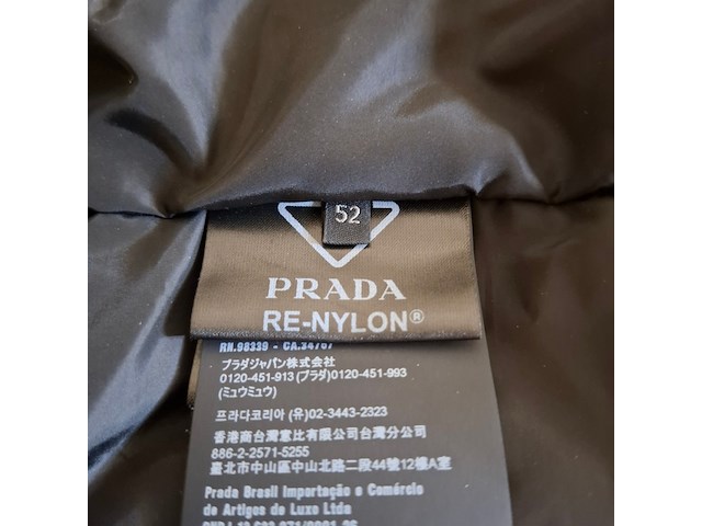 Jas, maat 52, prada, sga038 r232 1wq8 - afbeelding 2 van  13