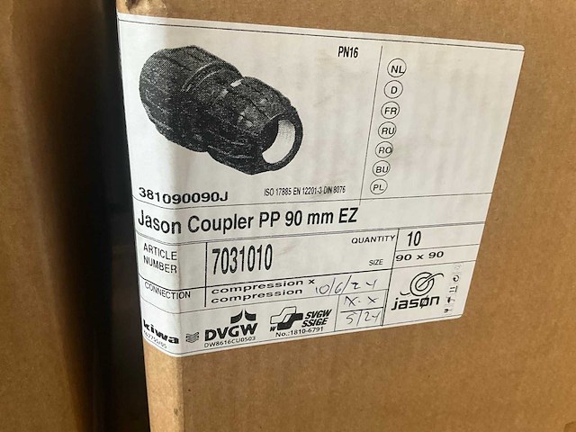Jason coupler 90 mm ez pp koppeling (14x) - afbeelding 4 van  4