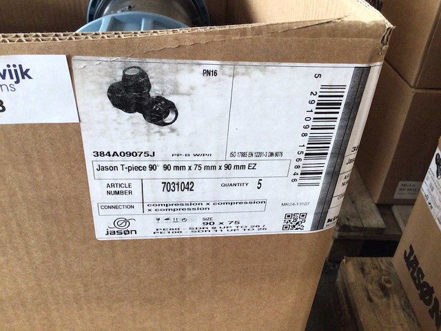 Jason tyleen koppeling 90mm x 75mm (10x) - afbeelding 2 van  2