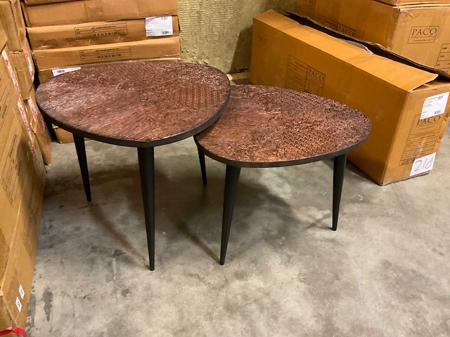 Jati set van 2 bijzettafels (2x) - afbeelding 6 van  8