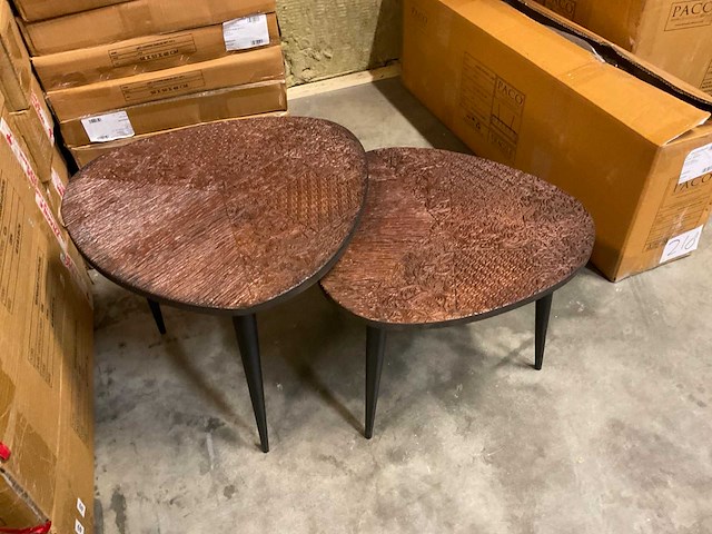 Jati set van 2 bijzettafels (2x) - afbeelding 8 van  8