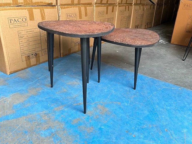 Jati set van 3 bijzettafels - afbeelding 4 van  5