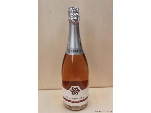 Jaume grau grau cava brut rosé - 75 cl - winkelverkoopprijs € 8.95 - afbeelding 1 van  3