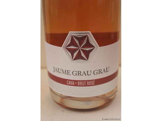 Jaume grau grau cava brut rosé - 75 cl - winkelverkoopprijs € 8.95 - afbeelding 2 van  3