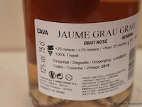 Jaume grau grau cava brut rosé - 75 cl - winkelverkoopprijs € 8.95 - afbeelding 3 van  3