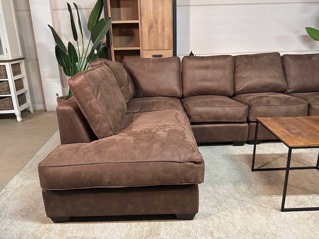 Javiri leren hoekbankstel - afbeelding 1 van  16