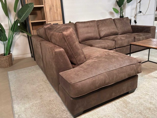 Javiri leren hoekbankstel - afbeelding 4 van  16