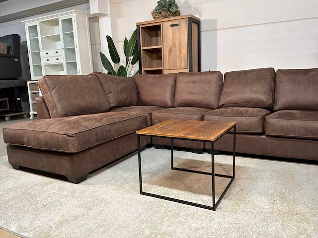 Javiri leren hoekbankstel - afbeelding 10 van  16