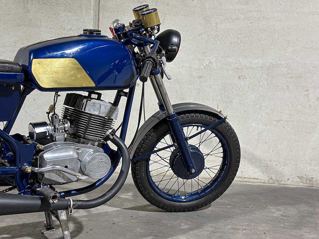 Jawa 350 cafe racer two-stroke 343cc 1991, ml-27-jz motorfiets - afbeelding 12 van  12