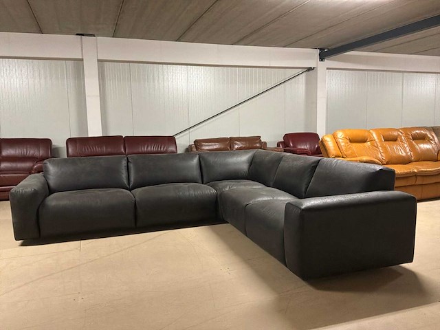 Jax leren hoekbank - afbeelding 1 van  14