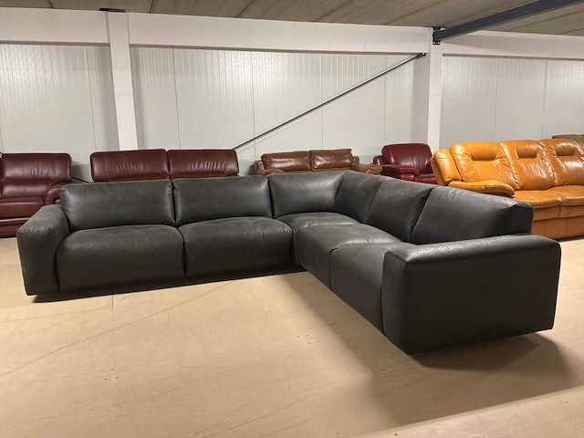 Jax leren hoekbank - afbeelding 7 van  14
