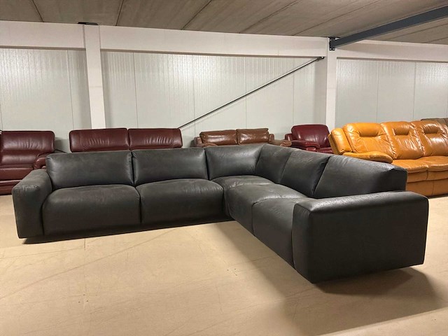 Jax leren hoekbank - afbeelding 8 van  14