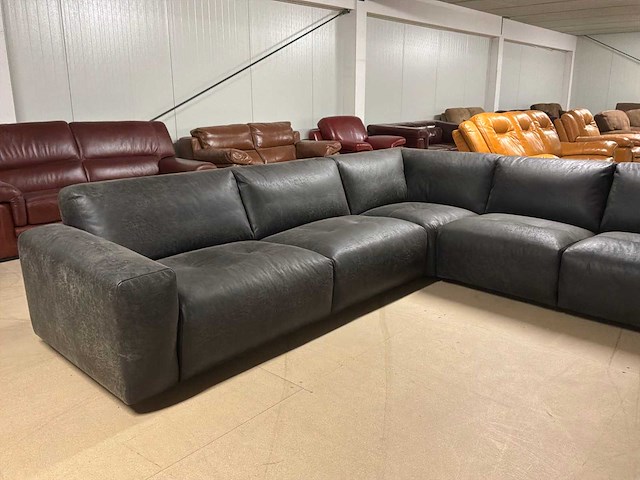 Jax leren hoekbank - afbeelding 9 van  14