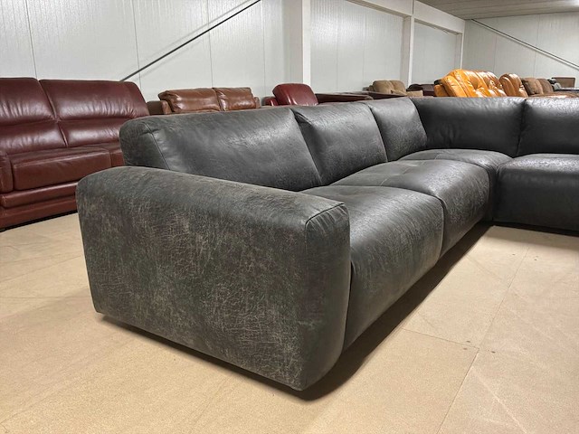 Jax leren hoekbank - afbeelding 10 van  14