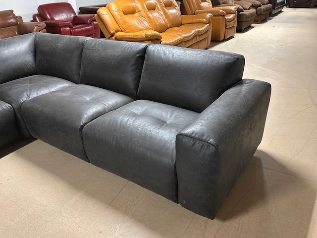 Jax leren hoekbank - afbeelding 13 van  14