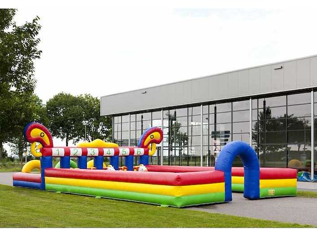 Jb inflatables hobbelpaard race western springkussen - afbeelding 1 van  5