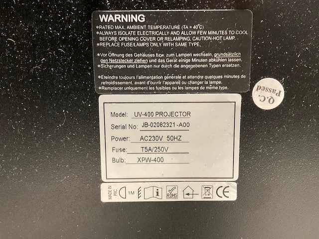Jb systems - uv-400 - blacklight armatuur - afbeelding 3 van  4