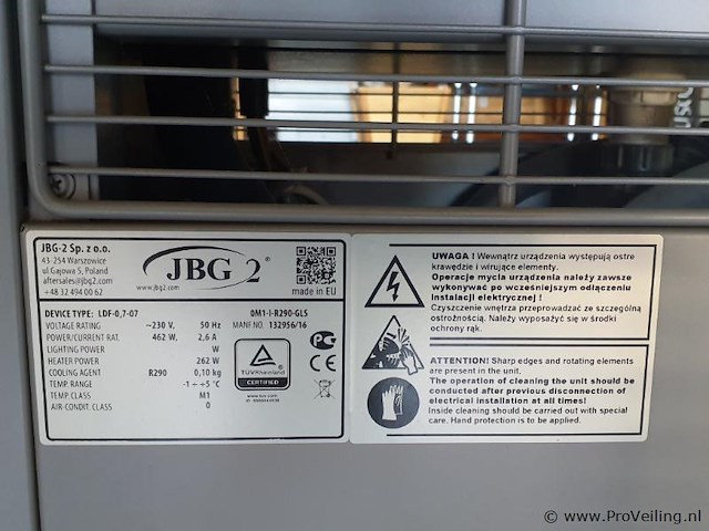 Jbg2 koelvitrine ldf-07-07 - afbeelding 5 van  6
