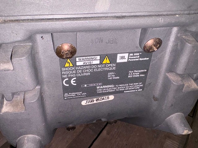 Jbl - power 15 - speaker (2x) - afbeelding 6 van  6