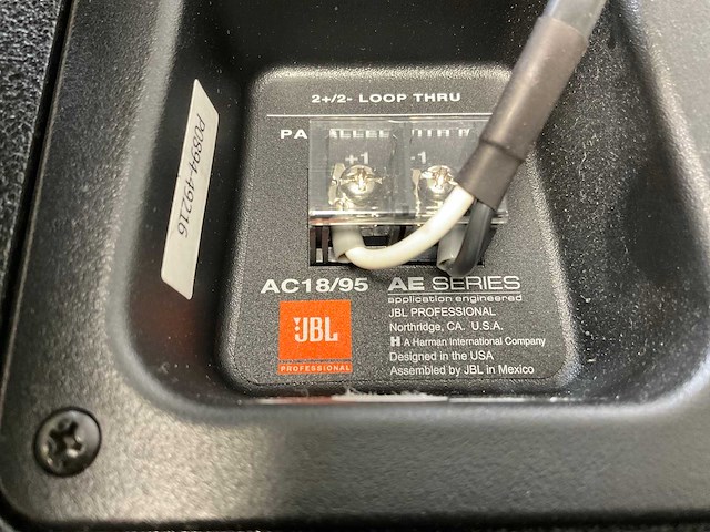 Jbl (ac18/95), professional loudspeakers with bracket (2x) - afbeelding 2 van  10