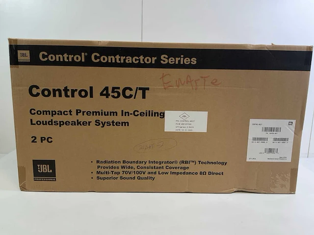 Jbl control (45ct) compact premium in-ceiling loudspeaker system (new) (2x) - afbeelding 1 van  10