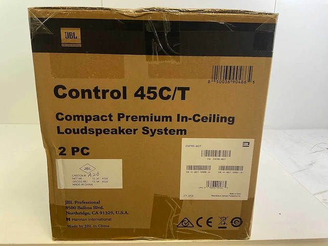 Jbl control (45ct) compact premium in-ceiling loudspeaker system (new) (2x) - afbeelding 3 van  10