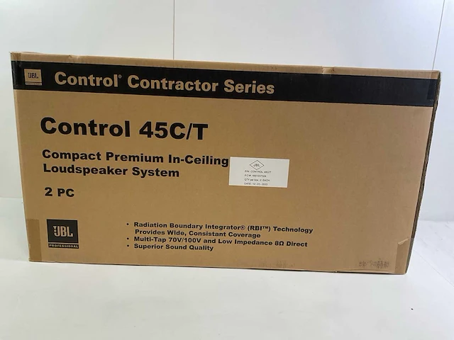 Jbl control (45ct) compact premium in-ceiling loudspeaker system (new) (2x) - afbeelding 4 van  10