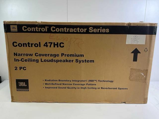 Jbl control (47hc) narrow coverage premium in-ceiling loudspeaker system (new) (2x) - afbeelding 1 van  14
