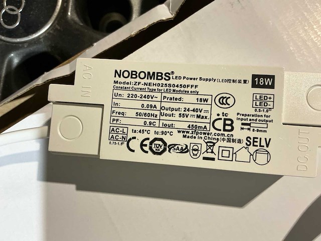 Jbl-j225/2835cb-18a led lamp 225mm / 12mm met omvormer (7x) - afbeelding 2 van  4