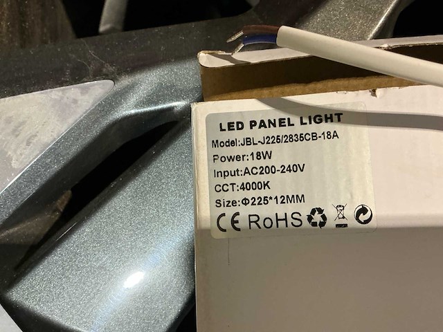 Jbl-j225/2835cb-18a led lamp 225mm / 12mm met omvormer (7x) - afbeelding 3 van  4