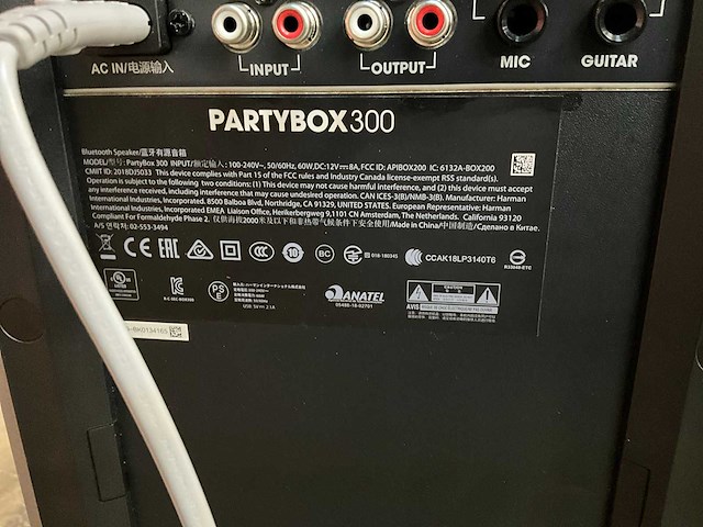 Jbl partybox 300 speaker - afbeelding 2 van  2