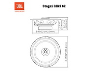 Jbl stage1 962m 6x9 inch 3-weg coaxiale autospeakers 560w - afbeelding 4 van  5