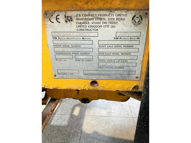 Jcb - 2007 - 926 4x4 - vorkheftruck - afbeelding 9 van  19